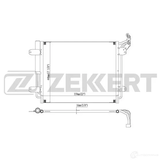 Радиатор кондиционера ZEKKERT MK-3170 CHS FBD 1440200184