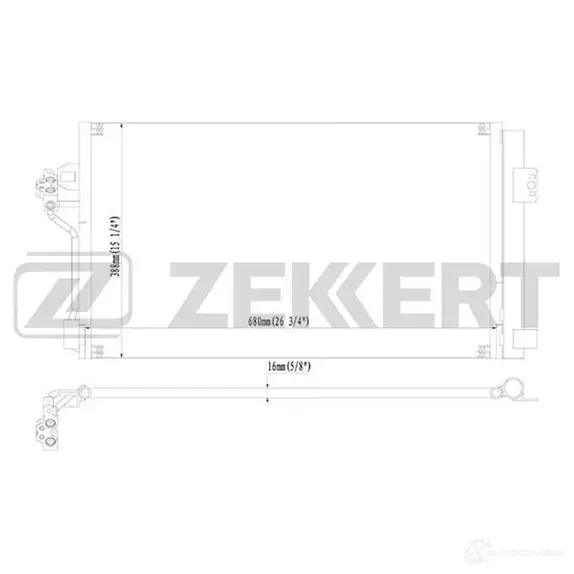 Радиатор кондиционера ZEKKERT ZECF CA MK-3146 1275192181 изображение 0