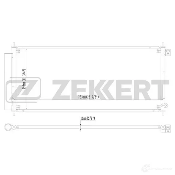 Радиатор кондиционера ZEKKERT MK-3134 1275192159 N 6IQF75 изображение 0