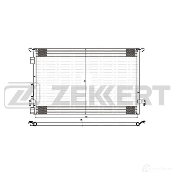 Радиатор кондиционера ZEKKERT MK-3041 65788064 JCFCF V изображение 0