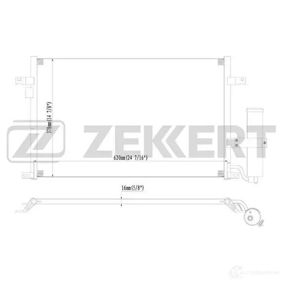 Радиатор кондиционера ZEKKERT 1275191249 MK-3022 2 HC0R