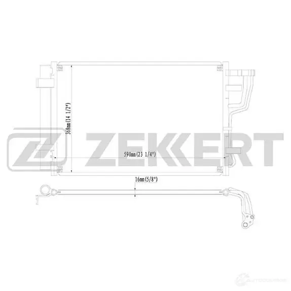 Радиатор кондиционера ZEKKERT 4319509 MK-3007 V THQZF5 изображение 0