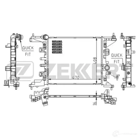 Радиатор охлаждения двигателя ZEKKERT 1440200207 U M16F MK-1611