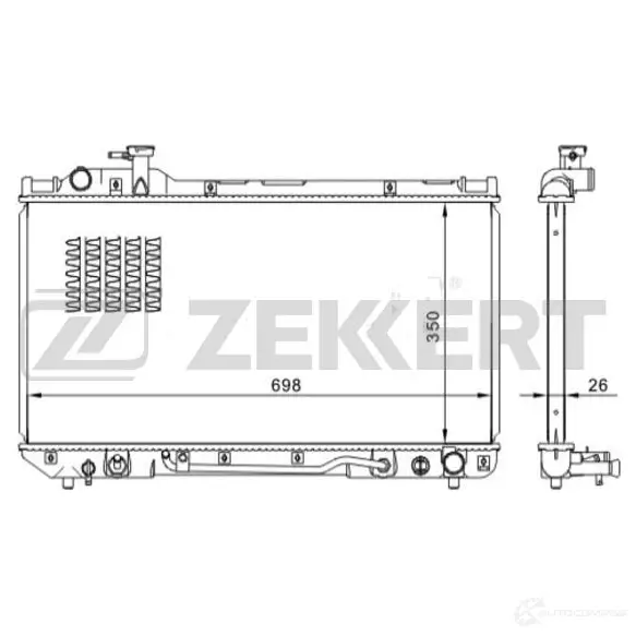 Радиатор охлаждения двигателя ZEKKERT MK-1558 1440200247 QJ9 7O