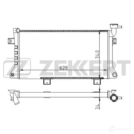 Радиатор охлаждения двигателя ZEKKERT MK-1517 1440200281 XWQ5DP M