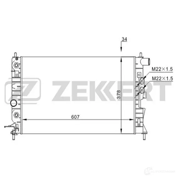 Радиатор охлаждения двигателя ZEKKERT MK-1516 1440200282 BC 32R