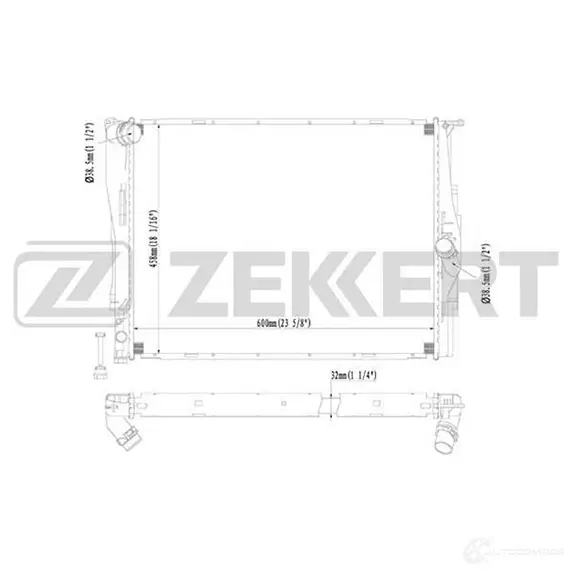 Радиатор охлаждения двигателя ZEKKERT MK-1237 X2 GRW51 1275188033 изображение 0