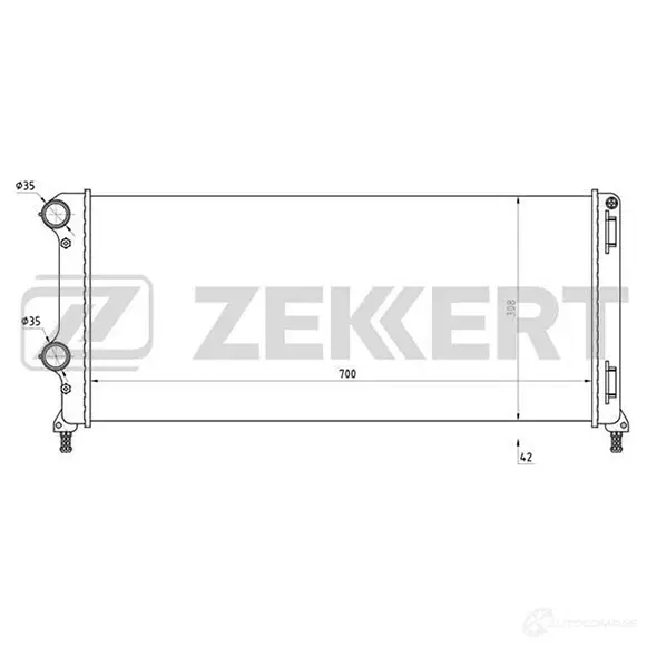 Радиатор охлаждения двигателя ZEKKERT HA ZBP MK-1190 1275187247 изображение 0