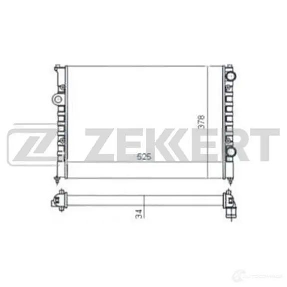 Радиатор охлаждения двигателя ZEKKERT MK-1053 N23C 2K 4319406