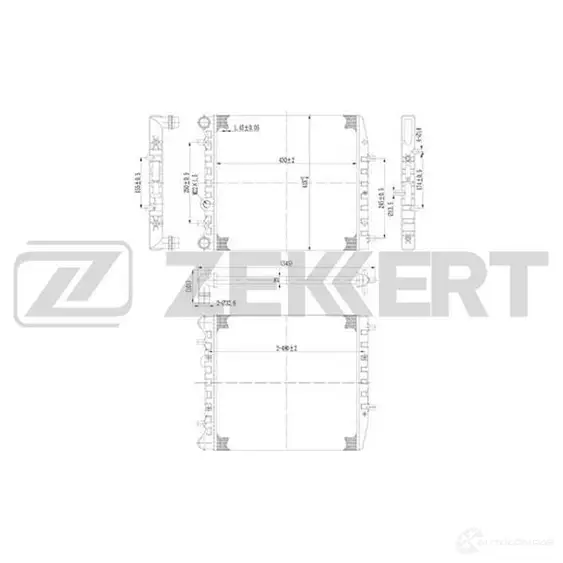 Радиатор охлаждения двигателя ZEKKERT 9 BG53CT MK-1008 4319372 изображение 0