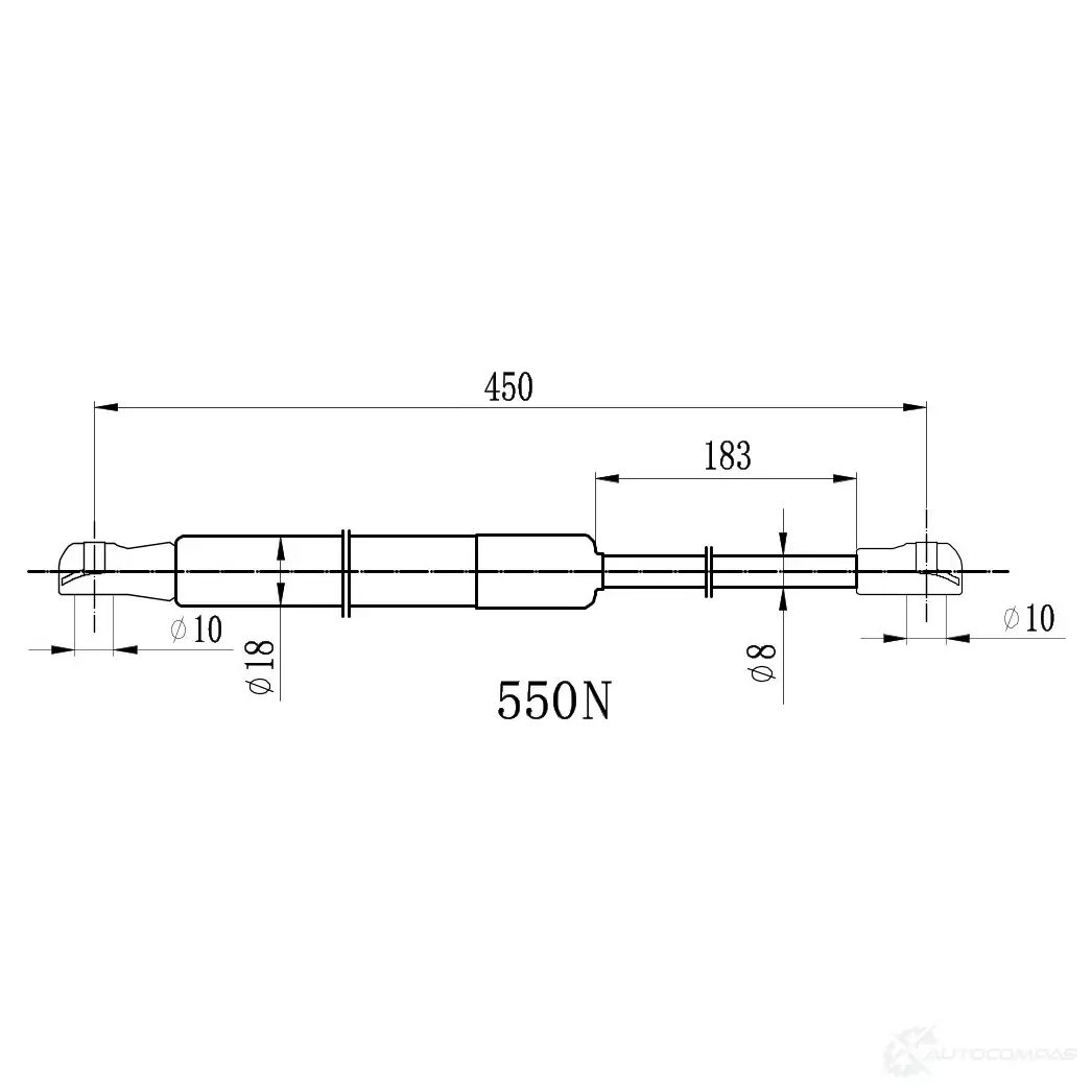 Амортизатор багажника ZEKKERT GF-2552 1440204072 Z 5KNUMW