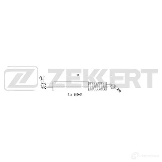 Амортизатор багажника ZEKKERT GF-2542 1440204080 LQQAR Q