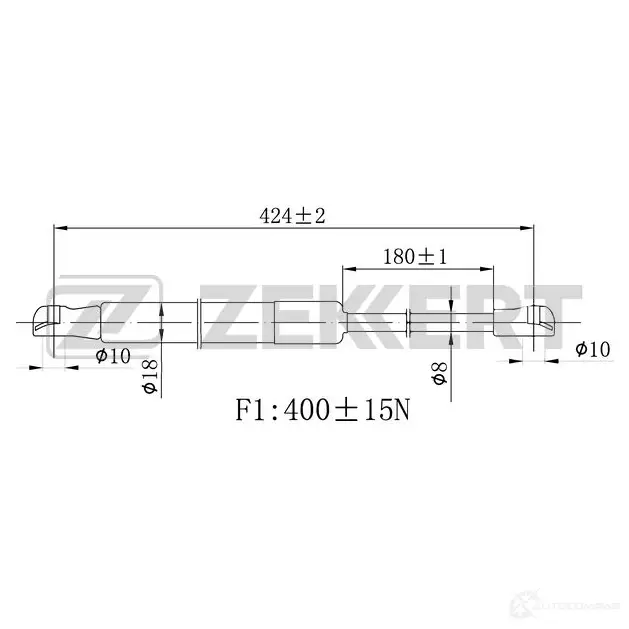 Амортизатор капота ZEKKERT CI VES GF-2482 1440204133