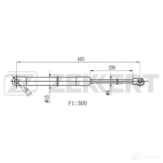 Амортизатор багажника ZEKKERT GF-2303 U BENBB 1440204223