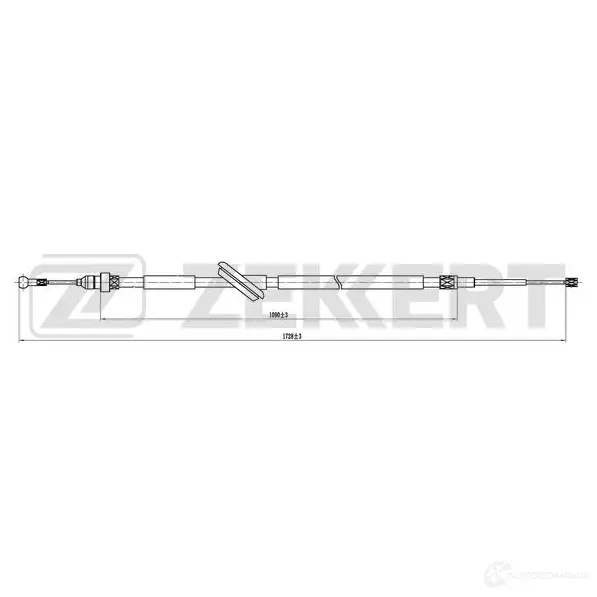 Трос ручника ZEKKERT BY DCTH BZ-1338 1440204597 изображение 0