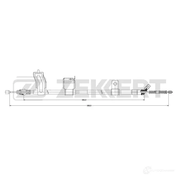 Трос ручника ZEKKERT T P262BO 1440204611 BZ-1320