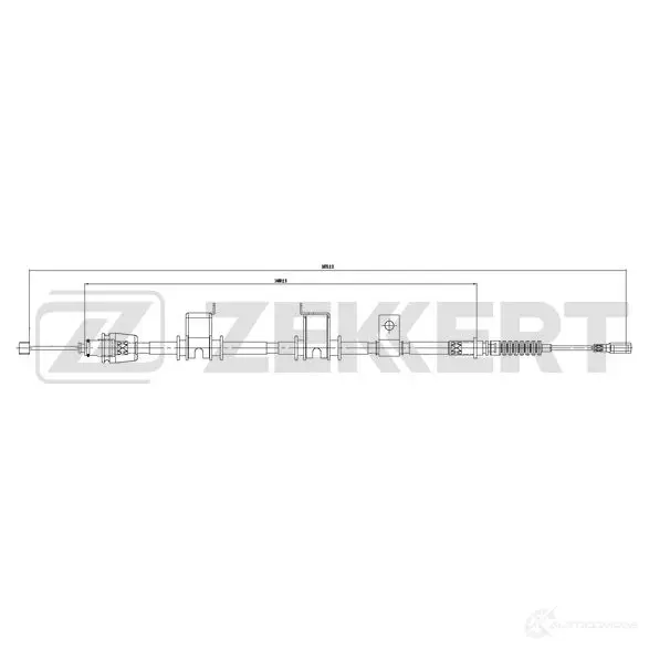 Трос ручника ZEKKERT BZ-1307 1440204618 0AF8 RR