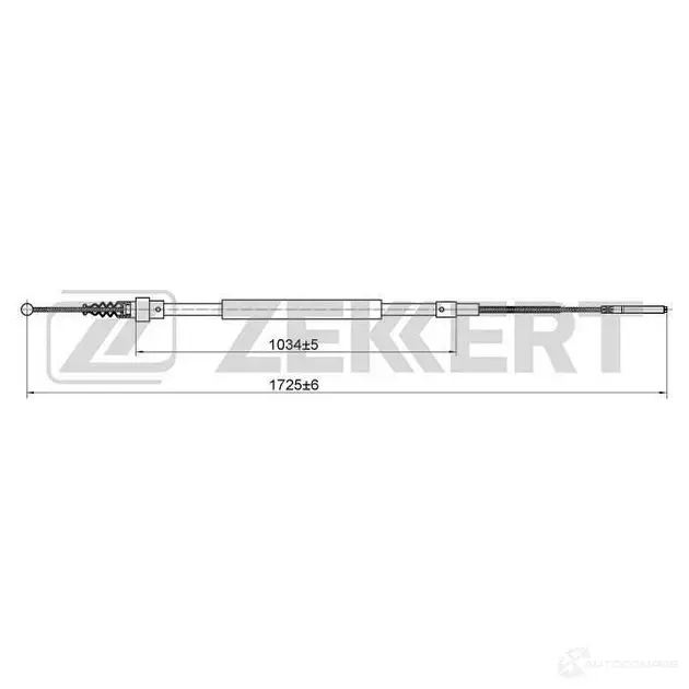Трос ручника ZEKKERT M VUC4 1440204646 BZ-1215 изображение 0