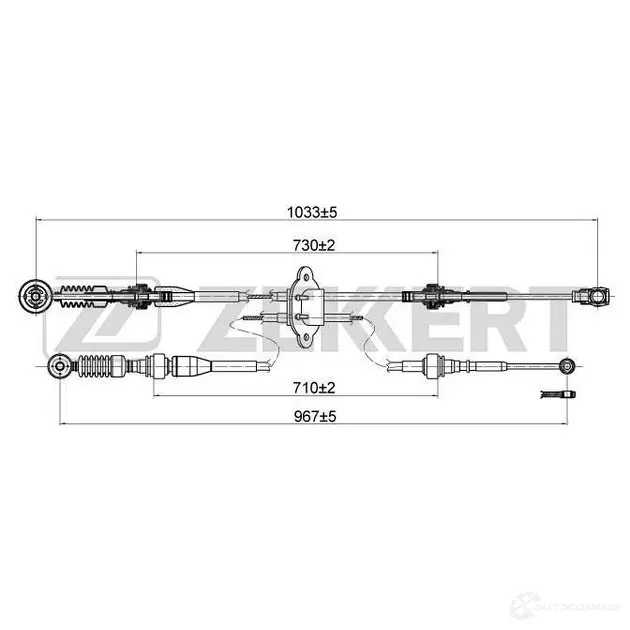 Трос коробки МКПП ZEKKERT BZ-1185 H3 0GTQ 1440204661