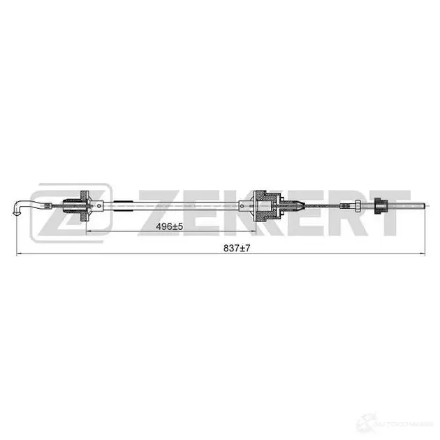 Трос сцепления ZEKKERT BZ-1169 F3KF 1OJ 1440204666