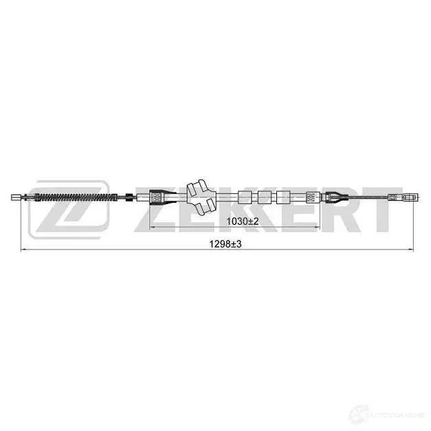 Трос ручника ZEKKERT 1440204670 BZ-1157 UIRUM BB изображение 0