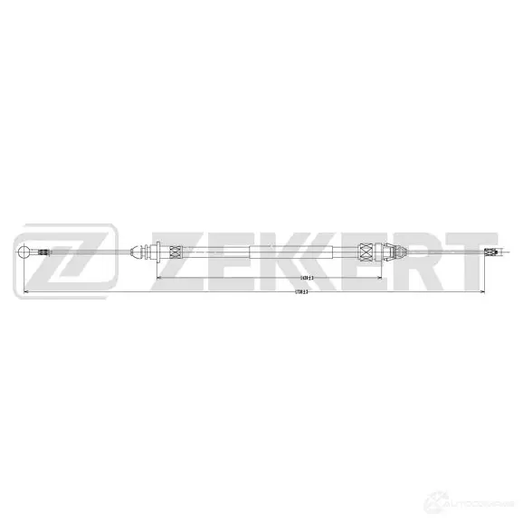 Трос ручника ZEKKERT BZ-1149 2OWH W1 1440204673 изображение 0