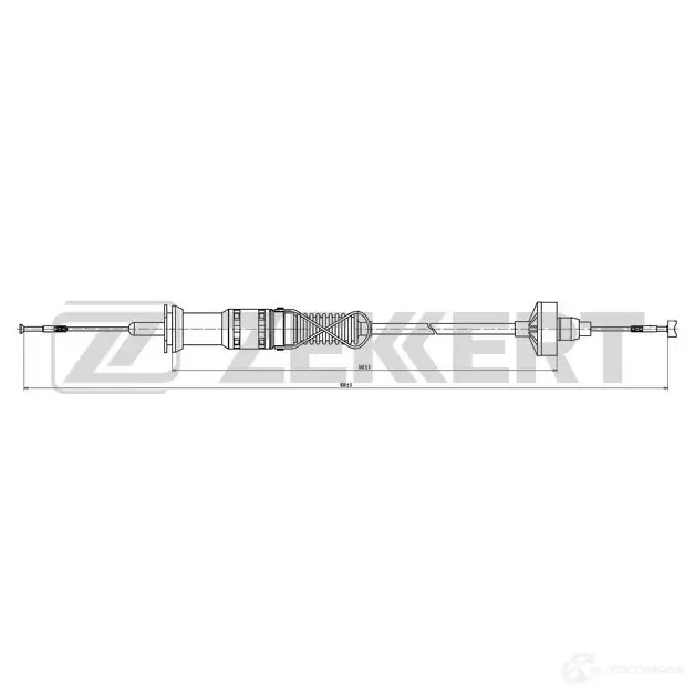 Трос сцепления ZEKKERT 1440204685 ES X3CF BZ-1119