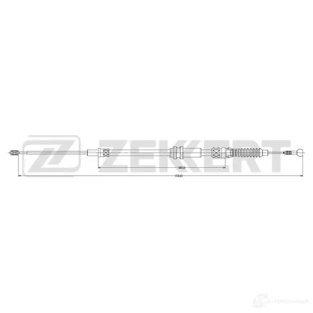 Трос ручника ZEKKERT BZ-1116 1440204686 5EJ KG