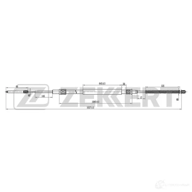 Трос ручника ZEKKERT BZ-1113 1440204687 SR1Z 1