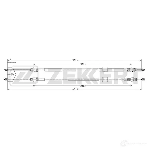 Трос ручника ZEKKERT BZ-1108 PU43 QA 1440204690 изображение 0