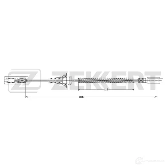 Трос ручника ZEKKERT BZ-1086 7XYES A 1440204702 изображение 0