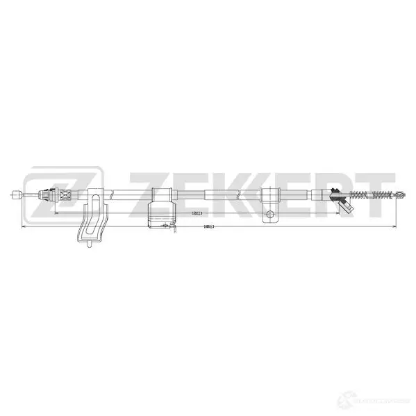 Трос ручника ZEKKERT BZ-1073 UUZ 86U 1440204711