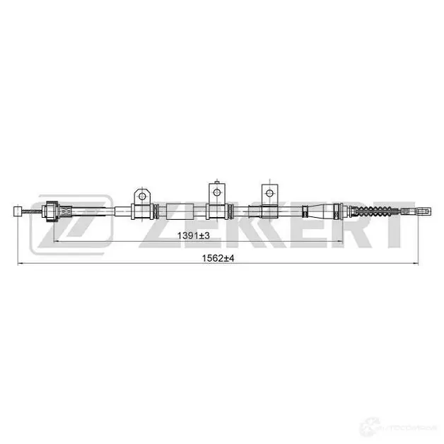 Трос ручника ZEKKERT A YONBAG BZ-1050 1440204721