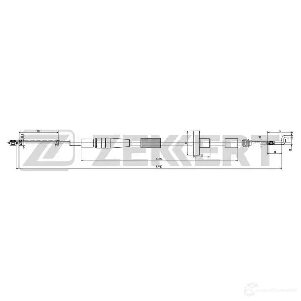 Трос ручника ZEKKERT 6Q KLX 1440204727 BZ-1040