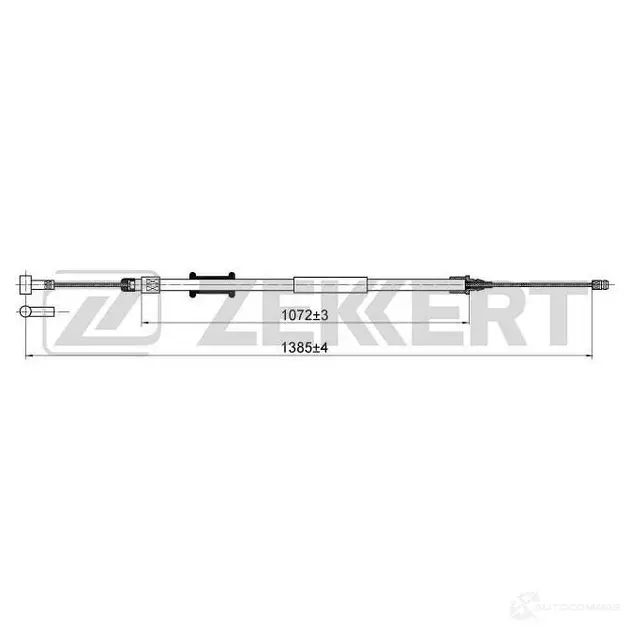 Трос ручника ZEKKERT 1440204740 C E0VZSV BZ-1021 изображение 0