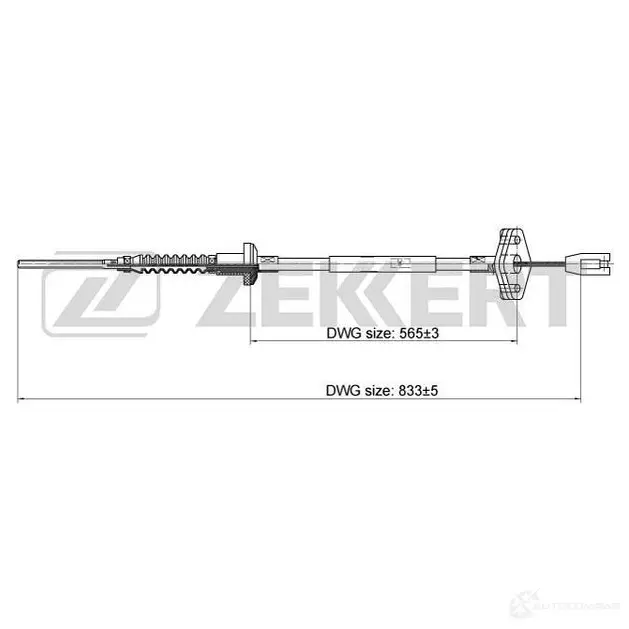Трос сцепления ZEKKERT BZ-1019 5 3F9G 1440204742