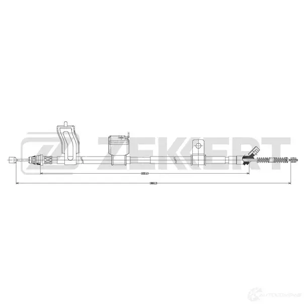 Трос ручника ZEKKERT K5 76C 1440204744 BZ-1011