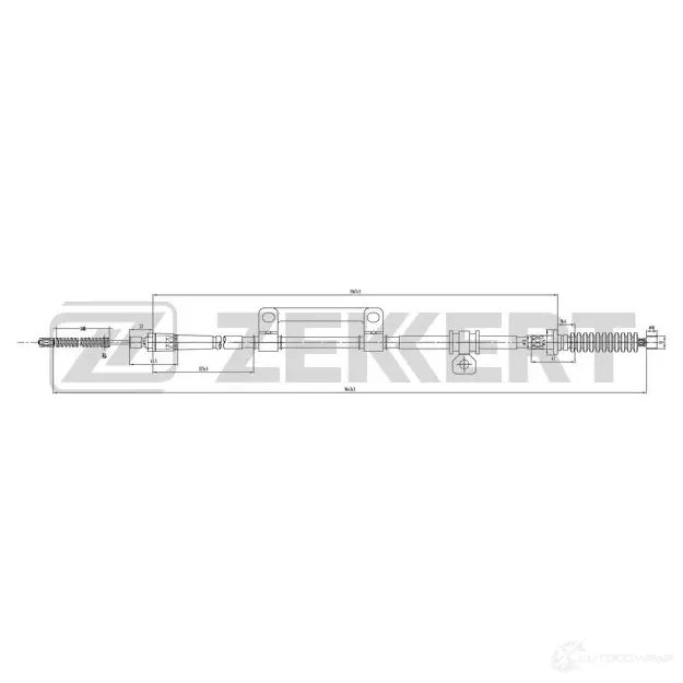 Трос ручника ZEKKERT 1440204748 BZ-1004 7ERB 26 изображение 0