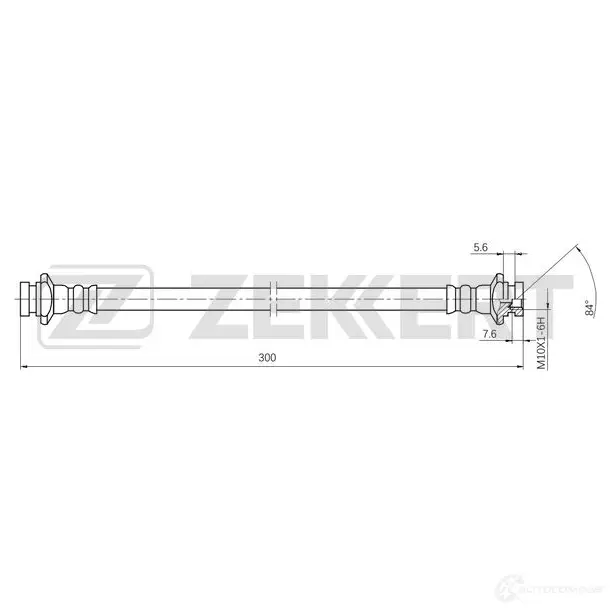 Тормозной шланг ZEKKERT U8 EOJ BS-9522 1440204752