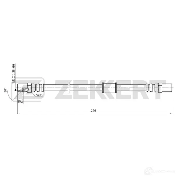 Тормозной шланг ZEKKERT V 2YNYKV 1440204767 BS-9503 изображение 0