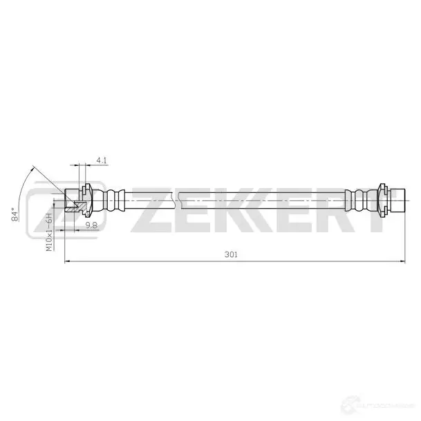 Тормозной шланг ZEKKERT BS-9501 1440204768 G3MLT 1V изображение 0