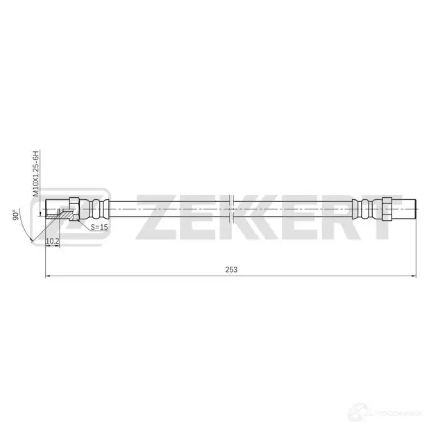 Тормозной шланг ZEKKERT BS-9496 USXELR 5 1440204773 изображение 0