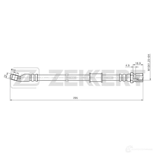 Тормозной шланг ZEKKERT BS-9492 SV08 A7 1440204775 изображение 0