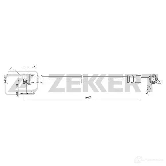 Тормозной шланг ZEKKERT Y ROQQ 1440204778 BS-9485 изображение 0