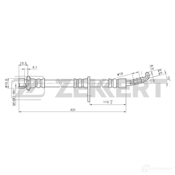 Тормозной шланг ZEKKERT OE SM0Q BS-9479 1440204783