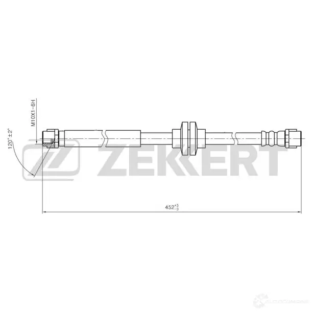 Тормозной шланг ZEKKERT 1440204786 BS-9476 RS1W 91