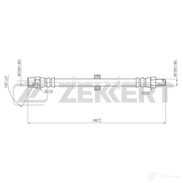 Тормозной шланг ZEKKERT JJCSAX N 1440204791 BS-9470 изображение 0