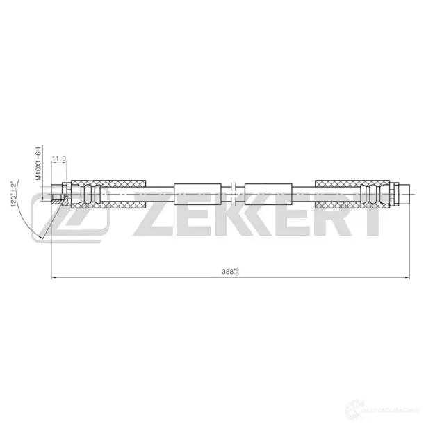 Тормозной шланг ZEKKERT BS-9461 1440204799 0K7QM 3I изображение 0