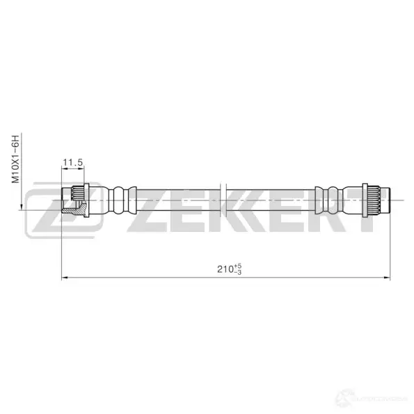 Тормозной шланг ZEKKERT BS-9456 PK6 3VJ 1440204803 изображение 0