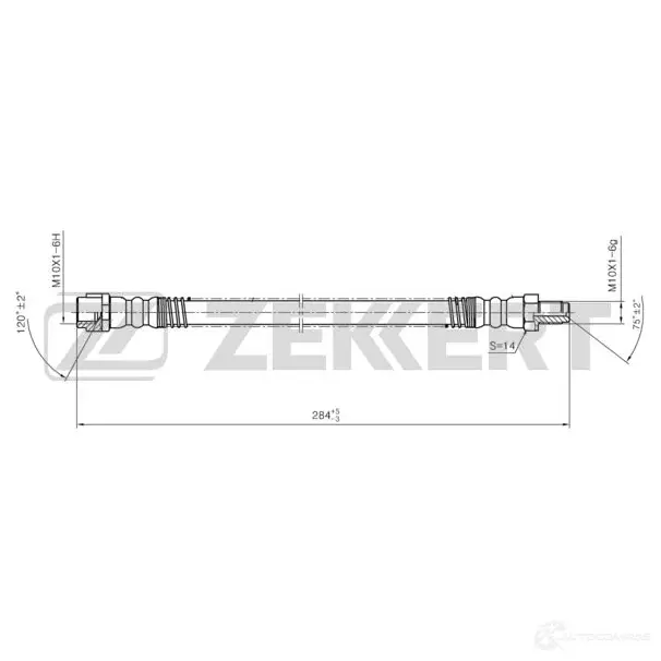Тормозной шланг ZEKKERT 13MDA QS BS-9454 1440204805 изображение 0